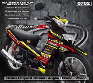0702 Sticker Decal Jupiter Z Lama Full Body Bebas Request Terbaru Bisa COD- Sticker Variasi Jupiter Z Terbaru