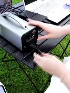 Portable Power Station 350W 889600mAh Solar Generator for Camping Travel Home Emergency Backup