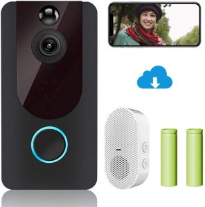 V7 HD 1080P Smart Wifi Video Doorbell Camera Visual Intercom Night Vision IP Door Bell Wireless Security Cameras