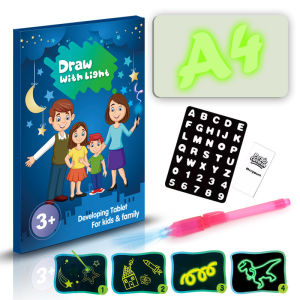 A3/A4/A5 Light Writing Tablet Pad Kids Children Drawing Doodle Board Draw light up Whiteboard Educational Toys Birthday Christmas Gifts for Boys Girls