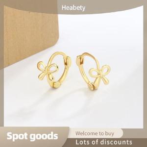 READY STOCK 1Pair Korean Style Simple Bowknot Small Studs Earrings Fashion Exquisite Bow Ear Hoop For Women Ear Jewelry Accessories