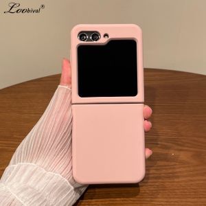 Matte Candy Solid Color Hard PC Case for Samsung Galaxy Z Flip 7 6 5 4 3 zflip Flip7 Skin Feel Ultra Slim Thin Shockproof Cover