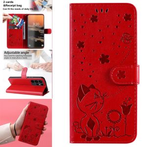 For Samsung Galaxy S25 S24 S23 S22 S21 S20 Plus / S25 S24 S23 S22 S21 S20 Ultra / S21 S20 S23 S24 FE Phone Case Painted Cartoon Magnetic Leather Wallet Flip Cover Casing