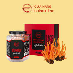 Đông Trùng Hạ Thảo Nguyên Con Ký Chủ Nhộng Tằm CordyHappy - Hộp 10g