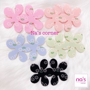 Miếng dán tóc dán mái tự dính hoạ tiết hoa vintage size to giúp cố định tóc cho trang điểm đắp mặt nạ... rất tiện lợi 1