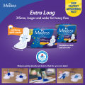 Modess All Night Ultra Thin Extra Long with Wings Sanitary Napkin 10s - Med-Heavy Flow,Thin Pad. 