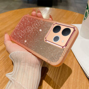 Glitter Case For Realme Note 70 70T Note70 Note70T 4G 2025 Phone Casing Back Cover Soft TPU Silicone Flexible Bling Shockproof Bumper Gradient Camera Lens Protect