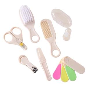 Essential 7 Piece Baby Grooming Kit for Newborns and Infants Includes Brush Comb Toothbrush Nails Clippers