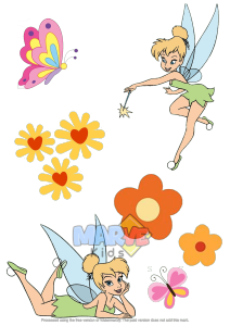 Totebag Tote Goodie Bag TinkerBell Tas Souvenir Goodiebag Ulang Tahun Ultah Anak Selempang Tas Hampers