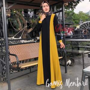 Baju gamis wanita terbaru / Mentari Dress / Fashion Muslimah Nyaman