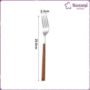 Suomi Creative Utensils Stainless Steel Spoon Fork Knife Teaspoon Exquisite Tableware 1Pc
