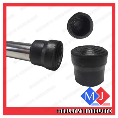 Rubber Round Outer Insert Black ROI Chair Leg Cap Rubber Feet Protector Table Cover Hollow Endcap (1PC) Penyambung Paip