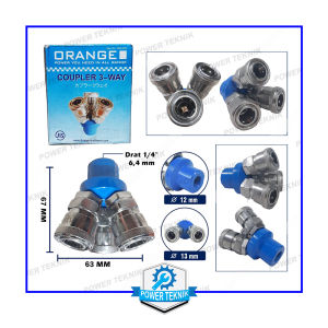 Coupler Cabang 2 dan 3 Kopler Sambungan Selang Kompresor Xenon Lumos Coopler Kompresor Angin