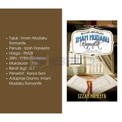 |BBO| Novel Melayu Karyaseni Imam Mudaku Romantik Izzah Haneefa Adaptasi Drama