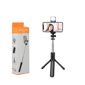 Tongsis Selfie Stick Tripod Bluetooth Tomsis Remote Control 3in1 Stand Holder Putar 360 Derajat / Tripod Mini + Tongkat Narsis Monopod + Remot Wireless Blutut /Penyangga Handphone Kamera Untuk Travelling Aksesoris Fotografi [fs]