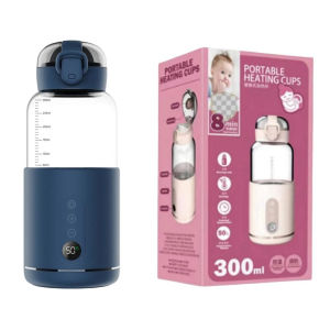 Portable Electric Baby Bottle Warmer USB Rechargeable 5200mAh Rapid Heating Water Breastmilk Wireless Bottle Heater On-the-go