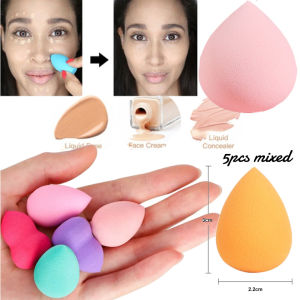 4/8PC Box Makeup Sponge Mixed Color Set Beauty Air Powder Cosmetic Sponge Beauty Egg Powder Puff Set