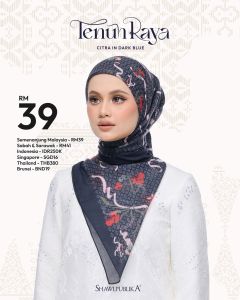 SHAWL PUBLIKA EDISI TENUN | PREMIUM COTTON VOILE HIGH QUALITY | BIDANG 45" WITH BOX