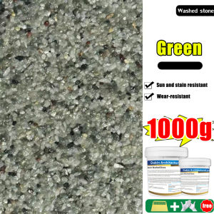 🌟100 Years No Cracking🌟 Epoxy Floor Paint Wash Stone Coating Epoxy Resin washed stone Wall paint Weatherproof Pebble Wash Paint Epoxy Colored Sand Floor Paint poxy paint for flooring Stone Texture Paint Garden/Patio/Poolside/Bathroom