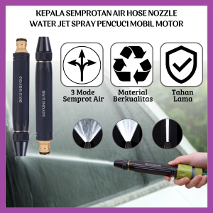 Kepala Semprotan Air Hose Nozzle Water Jet Spray Alat Penyemprot Penyiram Tanaman Steam Cuci Motor Mobil Multifungsi - FR Gallery