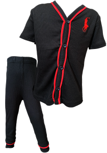 BAJU TIDUR BUTANG BUDAK SIZE 2-12 100% COTTON RIB PYJAMA BUTANG BUDAK LELAKI GIRLS PYJAMA KIDS BUTTON SLEEPWEAR BAJU TIDUR BUTANG BUDAK PEREMPUAN