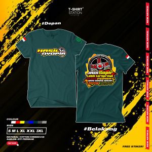 Kaos hasil nyupir combed 24s tebal