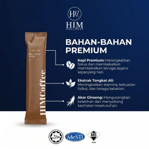 Ready Stock HIMCoffee Dr Samhan Tongkat Ali Coffee Himwellness Halal JAKIM 3 es Monthly Package