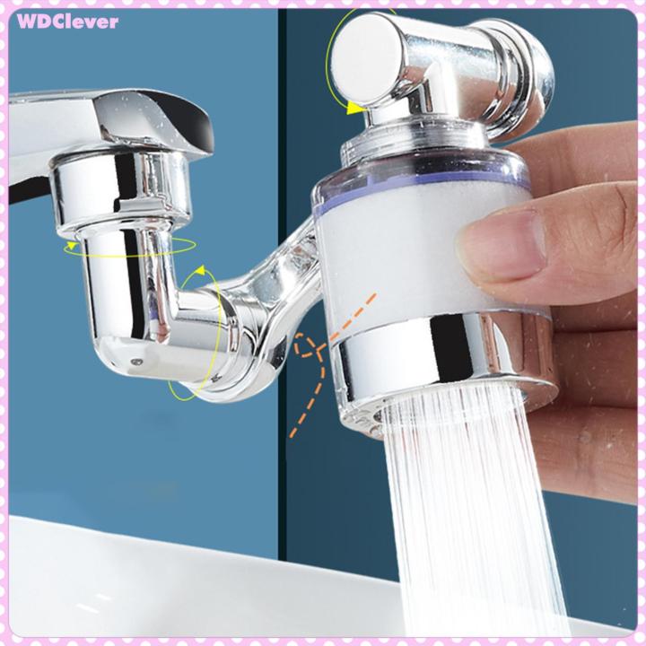WDClever Swivel Faucet Aerator Kitchen Rotating Extension Bathroom
