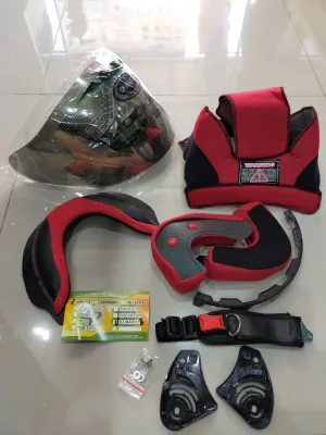 Paket komplit - busa helm KYT DJ maru busa pipi kanan - kiri + busa leher + busa kepala + kaca helm