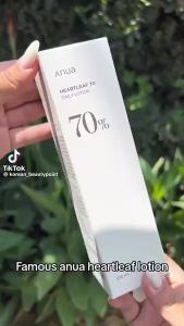 K-Beauty Bestseller Anua Heartleaf 70% Daily LotionSoothing Whitening Moisturizing Face Body 200ml