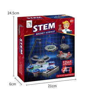 Magnetic Science Kit 12-in-1 Science Kit Toys Science Experiments STEM Educational DIY Lower Primary