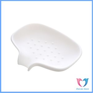 D.S. ที่วางฟองน้ํา วางสบู่ วัสดุซิลิโคน ที่วางของในห้องน้ํา soap dish