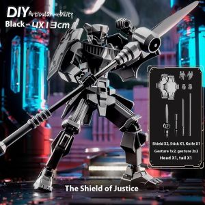 Oldlaiben 3D Action Figure Multi Joint Movable Robot Dummy Lucky 13 Doll Toy Assembly Model 2 Type