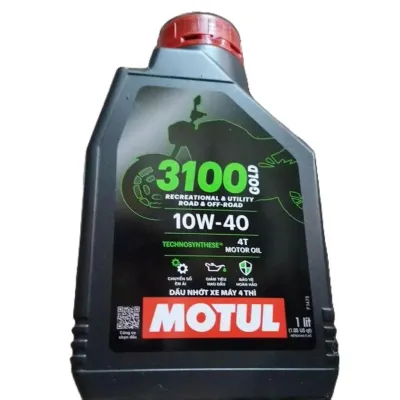 Dầu nhớt MOTUL 3100 GOLD 10W40 cho xe máy và xe côn tay chai 1L -