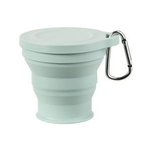 MLADEN Silicone Foldable Cup Collapsible Cup Travel Outdoor Telescopic Folding Cup Portable Tea Mug with Hook