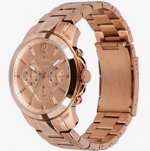 Rose gold on sale watch mens fossil