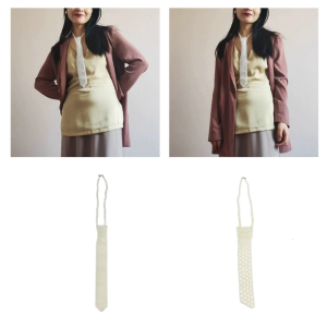 Vintage cà ra vát cho người lớn cà vạt cổ có thể điều chỉnh cho phụ nữ Hippie cổ Tie quan hệ Vòng cổ xương đòn phụ nữ giản dị khăn choàng cổ