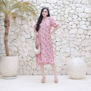 Daster Wanita Plisket Import Premium Busui Lengan Pendek  Motif Kekinian Terbaru 2024 | Dress Viral Tiktok