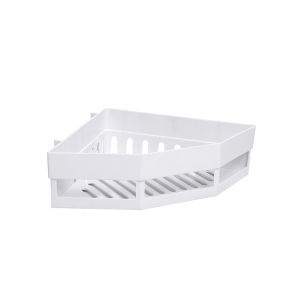 Bathroom Corner Shelf Punch-free Wall Mounted Triangle Storage Rack Shampoo Toothbrush Holder Drain Basket