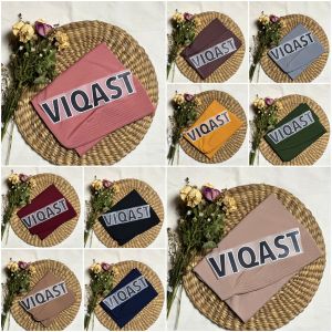 𝐕𝐈𝐐𝐀𝐒𝐓 - Bergo Daily Tali Kepang Ropel Jersey Premium Hijab Instan Menutupi Dada | Kerudung Pet Antem Jilbab Instan Casual