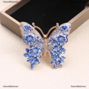 [COD] SweetBabiese 1Pcs Đầy Màu Sắc Đẹp Côn Trùng Trâm Cổ Điển Lớn Hoa Bướm Trâm Cài Cho Phụ Nữ Của Quần Áo Pins Quà Tặng