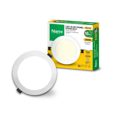 ดาวน์ไลท์ โคมไฟ หน้ากลม หลอดไฟ NANO LED NL-SP-RR9WDL NL-SP-RR15WDL แสงขาว ฝังฝ้า LED โคมไฟโคมไฟติดเพดาน หลอดไฟดาวน์ไลท์ Downlight แบบกลม 4 นิ้ว 9 วัตต์ 6 นิ้ว 15 วัตต์ 8 นิ้ว 18วัตน์