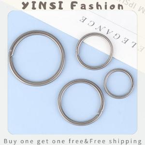 YINSI 1Pc Titanium Key Ring Titanium Alloy Car Key Chain Outdoor Male Creativity Gift Small Tool Car Keychian Accessories