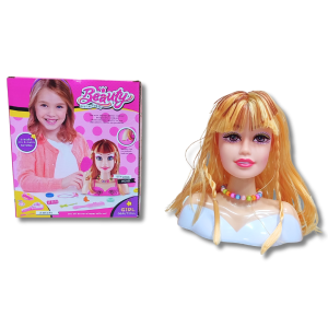 MAINAN ANAK Perempuan Belajar MAKE UP MUKA BONEKA rambut fashion kepang beuty BEAUTIFUL edukasi