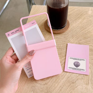 Matte Candy Color Ultra Slim Case for Samsung Galaxy Z Flip 7 6 5 4 3 8 Flip7 Solid Color Hard Hinge Protection Shockproof Cover