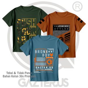 Paket 3 Pcs Baju Kaos Distro Anak Laki-Laki Perempuan Bahan Katun 30s Premium Tebal & Tidak Panas GKA