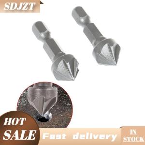 SDJZT 6 Flute countersink khoan bit chamfer cắt chế biến gỗ công cụ hình lục giác xử lý