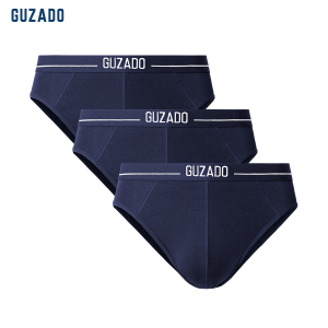 [TẶNG 01 ĐÔI TẤT] COMBO 3 Quần Lót Nam Brief GUZADO Chất Liệu Coolmax Thông Hơi Thoáng Khí Kháng Khuẩn Thoải Mái GBF03