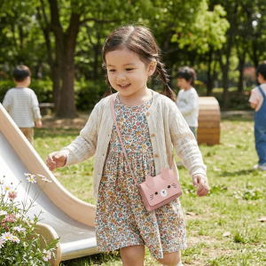 LITUILI Portable Childrens Mini Handbags Adorable Mini Size Kids Coin Purse Fashion Sweet Easter Rabbit Crossbody Bag Girls
