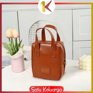 SK-T64 Tas Kosmetik Portable Kapasitas Besar Tinggi / Handbag Pouch Makeup Anti air Wanita Travel